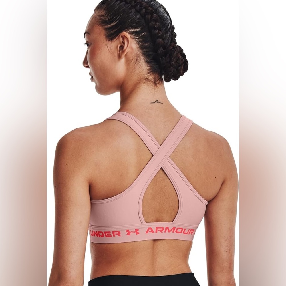UNDER AMOUR | Womens Crossback Mid Impact Sports Bra Sz M